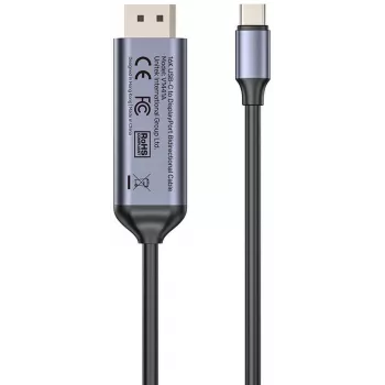 UNITEK Bidirectionele USB-C naar DisplayPort kabel 16K 80Gbps HDR 1,8m