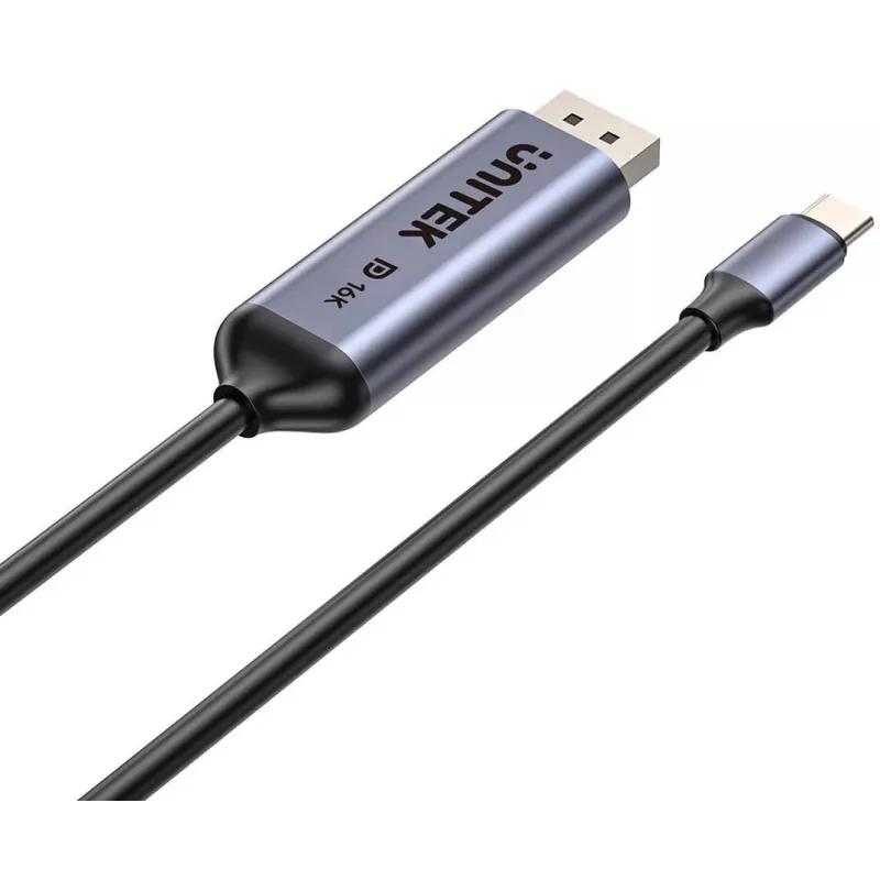 UNITEK Bidirectionele USB-C naar DisplayPort kabel 16K 80Gbps HDR 1,8m