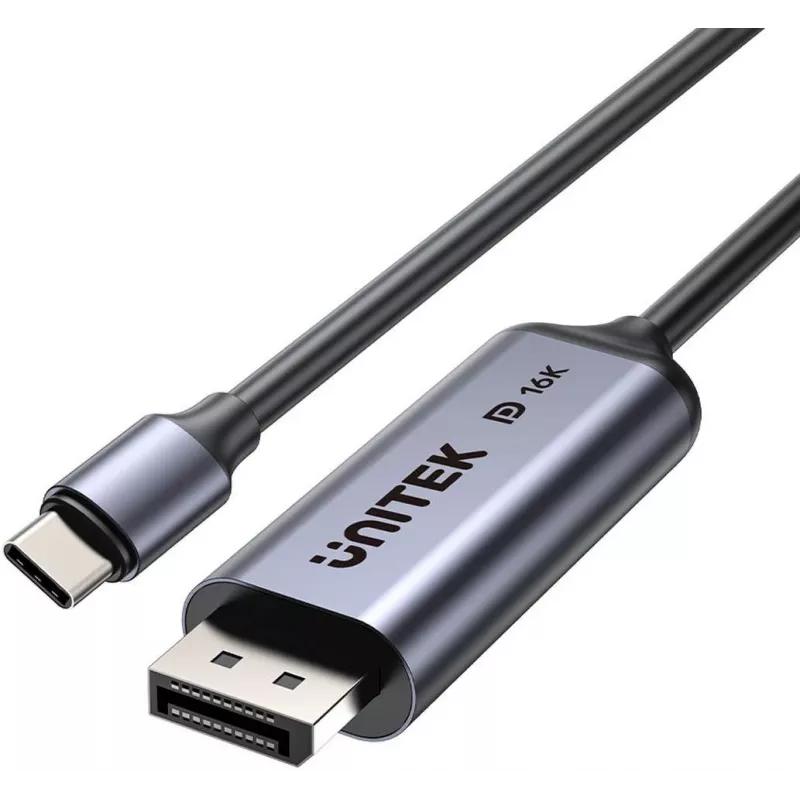 UNITEK Bidirectionele USB-C naar DisplayPort kabel 16K 80Gbps HDR 1,8m