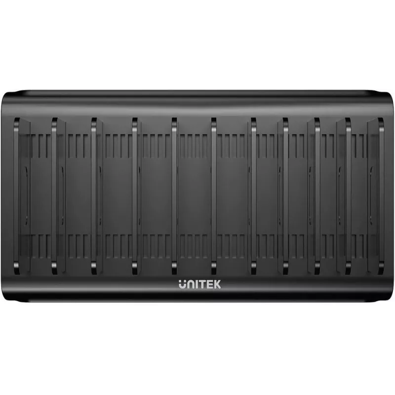 UNITEK 10-poorts USB-A/USB-C intelligent oplaadstation 120W PD 3.0 zwart
