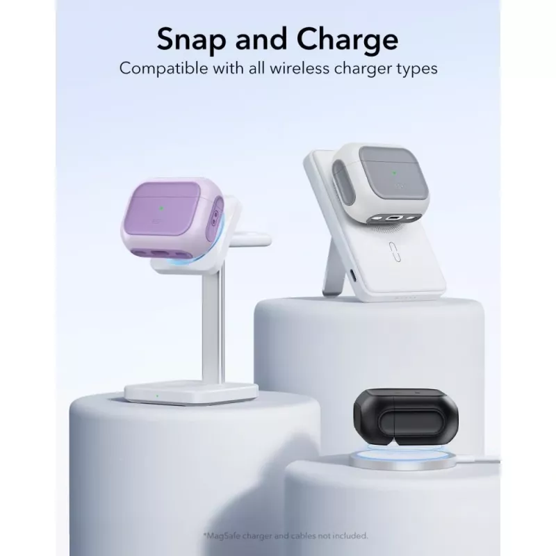 ESR Orbit HaloLock MagSafe hoes voor Apple AirPods Pro 3, lavendel