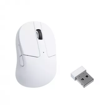 Keychron M4-A24 PixArt 3950 8K draadloze gamingmuis wit