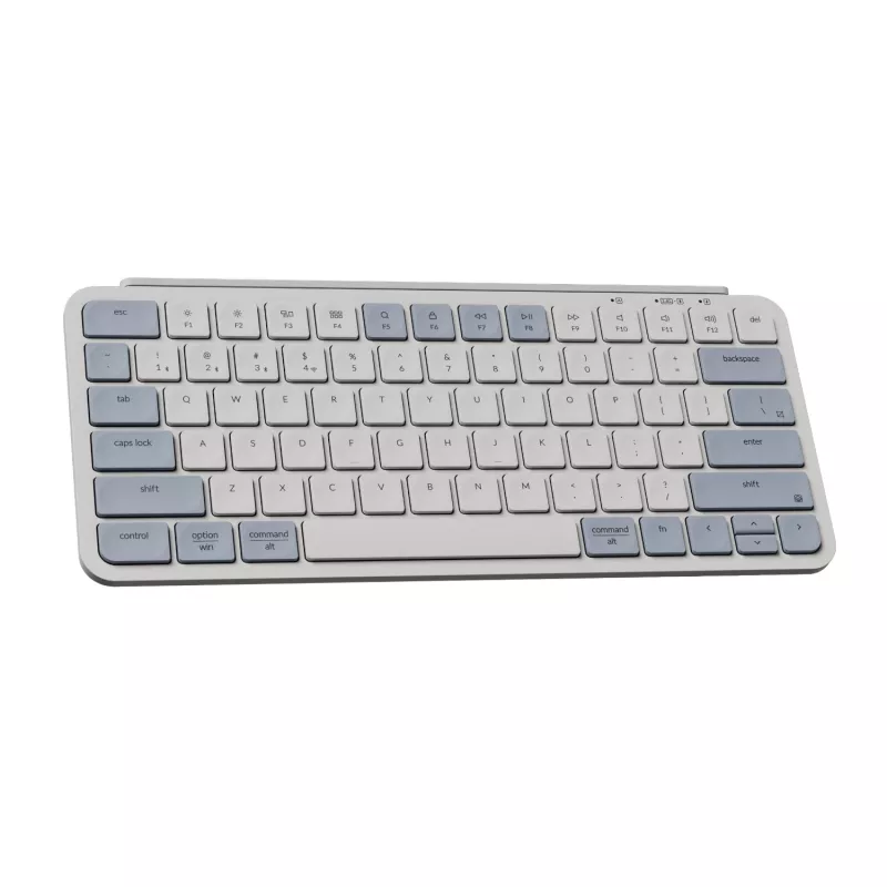 Keychron B1 Pro ultra-slim draadloos mechanisch toetsenbord wit-blauw