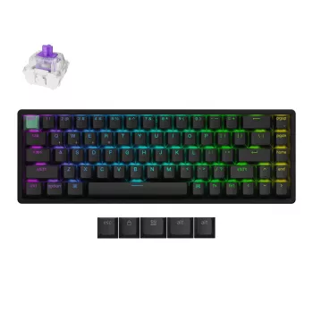 Keychron K6H-J1 65% Magnetic zwart bedraad mechanisch toetsenbord met Gateron Hall Effect-schakelaars