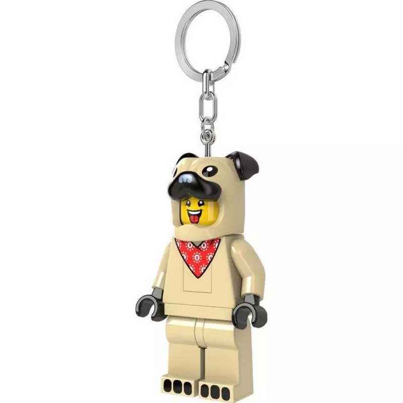 LEGO Minifigures mopshond sleutelhanger met LED-licht LGL-KE213H