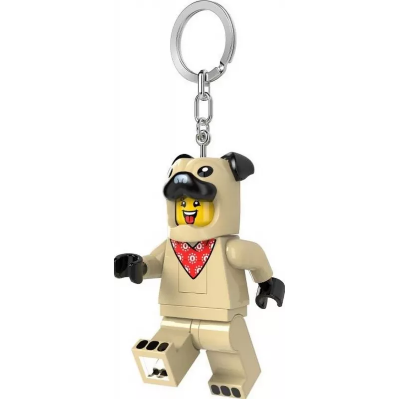 LEGO Minifigures mopshond sleutelhanger met LED-licht LGL-KE213H