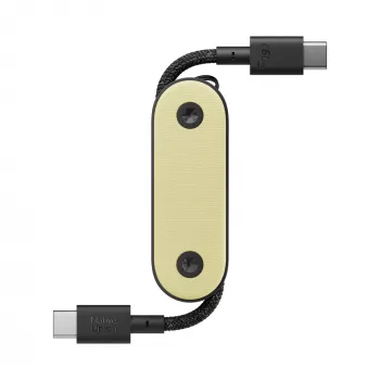 Native Union Pocket Cable USB-C naar USB-C 17 cm Lemon