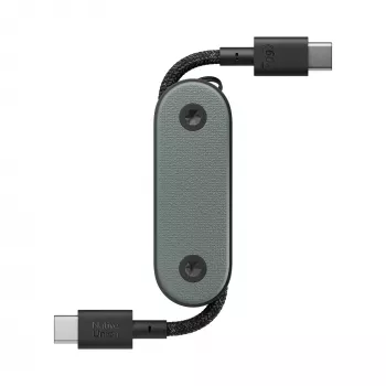 Native Union Pocket Cable USB-C naar USB-C 17 cm Slate Green