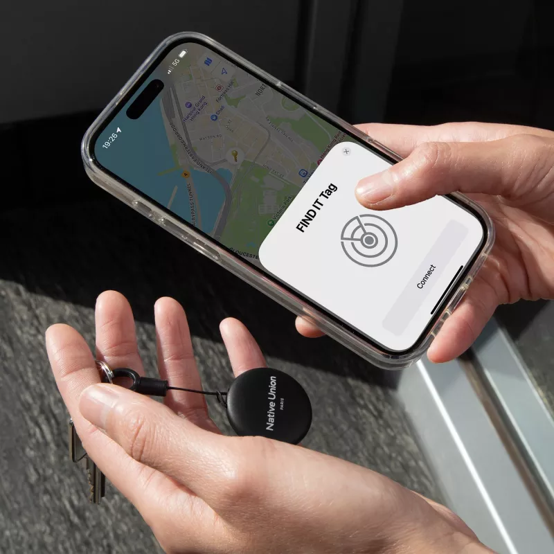 Native Union Findit Tag - Apple Find My compatibele tracker & AirTag-accessoire (zwart)