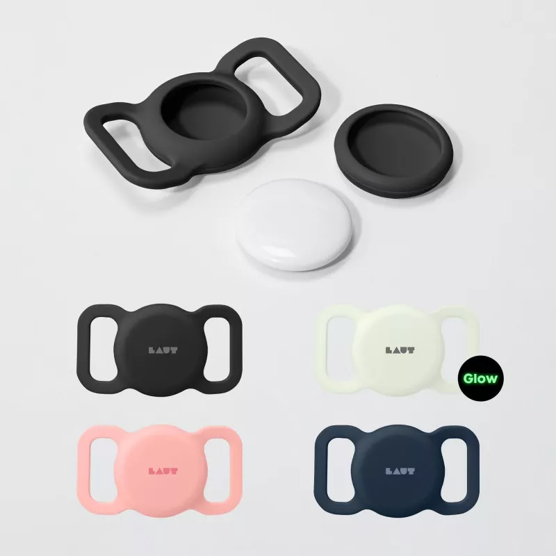 PICOM Laut Pet Tag - beschermhoes voor AirTag (zwart)