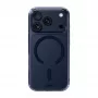 LAUT Crystal Fluro Case voor iPhone 17 Pro, Clear Midnight, MagSafe-compatibel