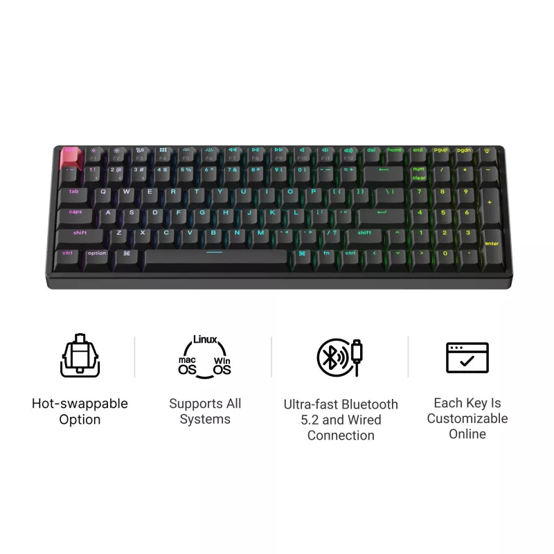 Keychron K4X-J1 96% Red Switch RGB hot-swap mechanisch toetsenbord
