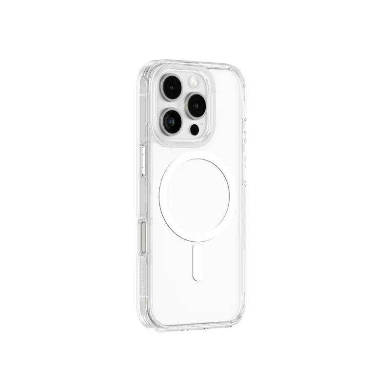 AMAZINGTHING Minimal Mag Case siliconenhoes met magneetring voor iPhone 16 Pro - transparant