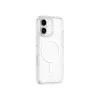 AMAZINGTHING Minimal Mag Case siliconenhoes met magneetring voor iPhone 16 - transparant