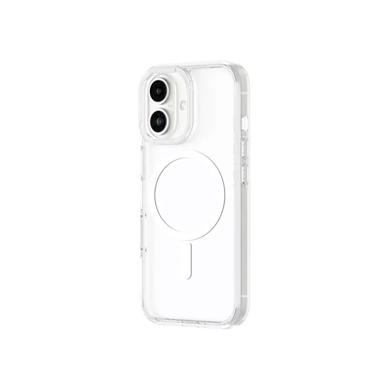 AMAZINGTHING Minimal Mag Case siliconenhoes met magneetring voor iPhone 16 - transparant