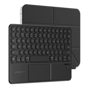 AMAZINGTHING Minimal Case KeyLite Combo Toetsenbord Case voor iPad Air 11 M2/M3/M4 (2024/2025/2026) - Zwart