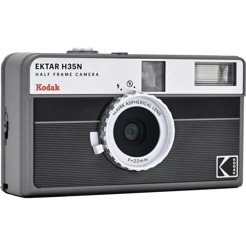Kodak EKTAR H35N camera gestreept zwart