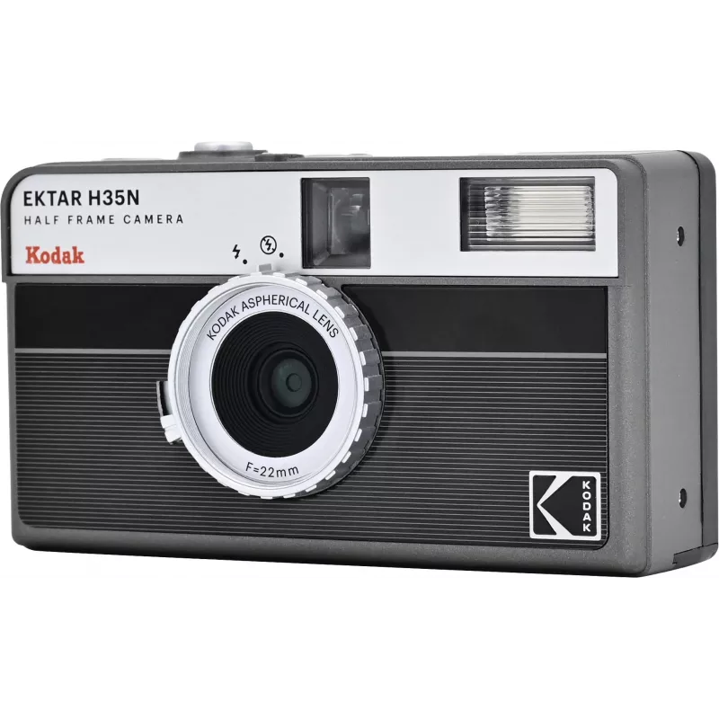 Kodak EKTAR H35N camera gestreept zwart