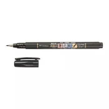 Tombow Fudenosuke brushpen zachte punt zwart