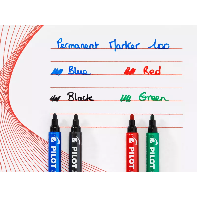 Pilot Pen 100 permanente marker groen 1,0 mm