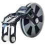 Brother MCFA1DB strijkbaar etiketband van stof - donkerblauw op wit - 15 mm x 3 m