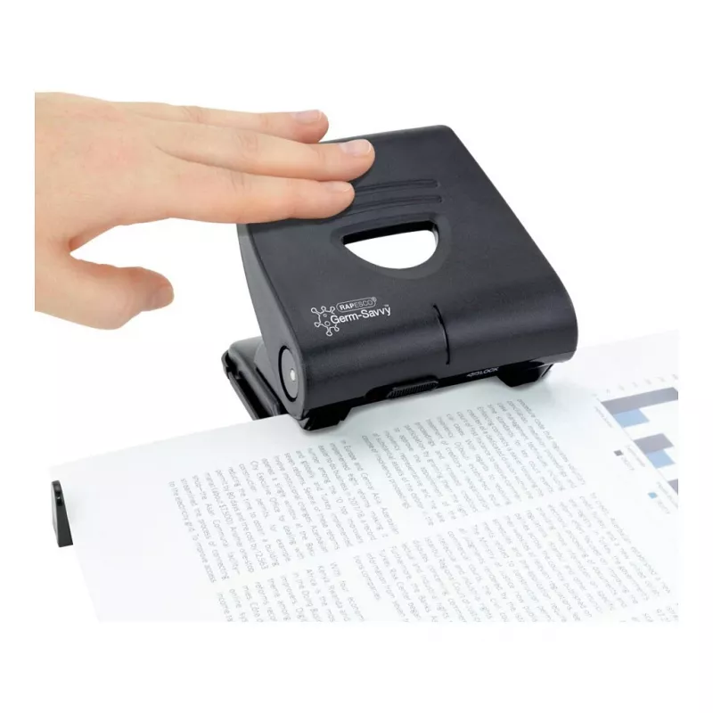 Rapesco 827-P PF827PB2 2-gaats perforator, 30 vel, zwart