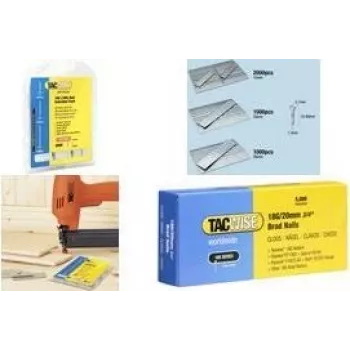 TACWISE 18 gauge brad nails 30 mm gegalvaniseerd, 5000 stuks, compatibel met pneumatische brad-nailers - 1 verpakking (0397)