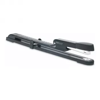 Rapesco Marlin lange arm metalen nietmachine - 25 vel - zwart - platte nieting - metaal - 47 mm - 386 mm