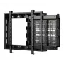 B-TECH BT7883/B flatscreen wandbeugel met uitschuifbare AV-plank, VESA 600x400, 70 kg, zwart