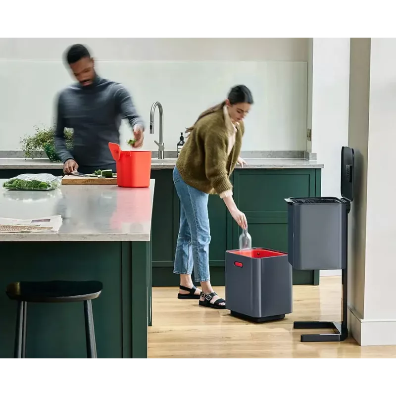 Joseph Joseph afvalbak Totem 60 L grijs