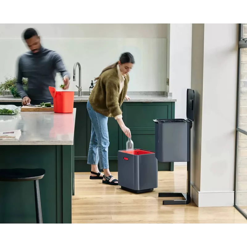 Joseph Joseph afvalbak Totem 60 L grijs