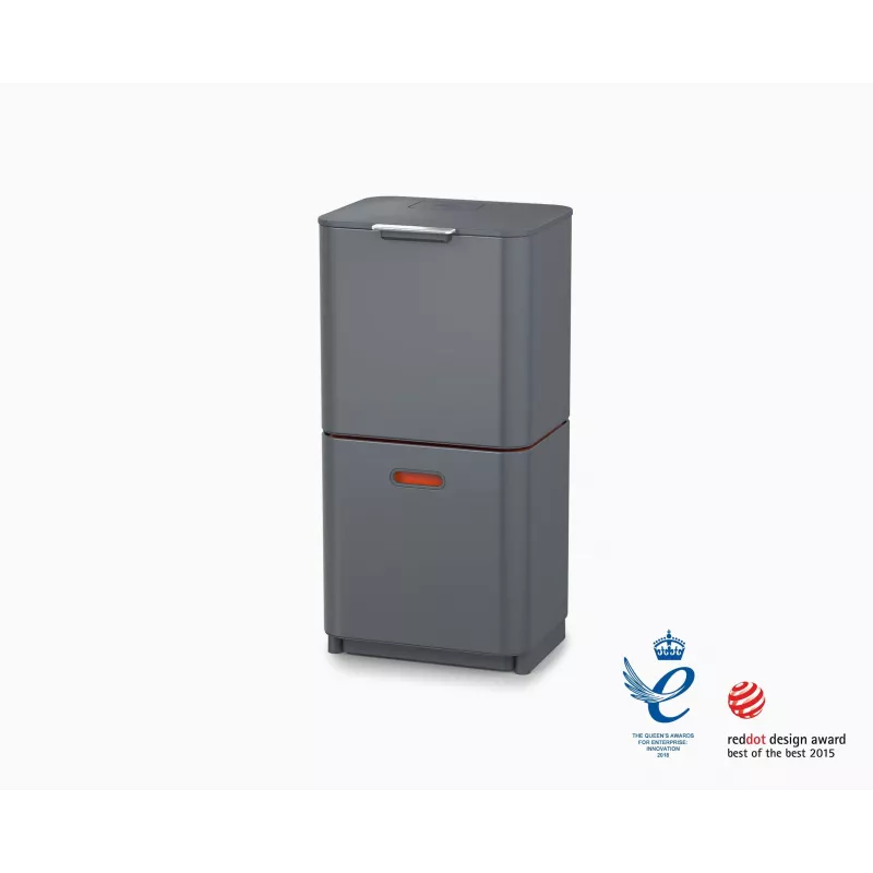 Joseph Joseph afvalbak Totem 60 L grijs