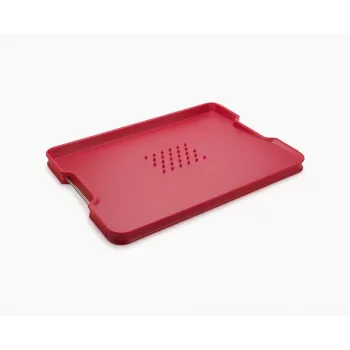Joseph Joseph Cut&Carve Plus dubbelzijdige XL-snijplank rood