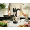 Joseph Joseph Elevate Fusio 3-delige RVS bestekset met compacte standaard