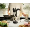 Joseph Joseph Elevate Fusio 3-delige RVS bestekset met compacte standaard