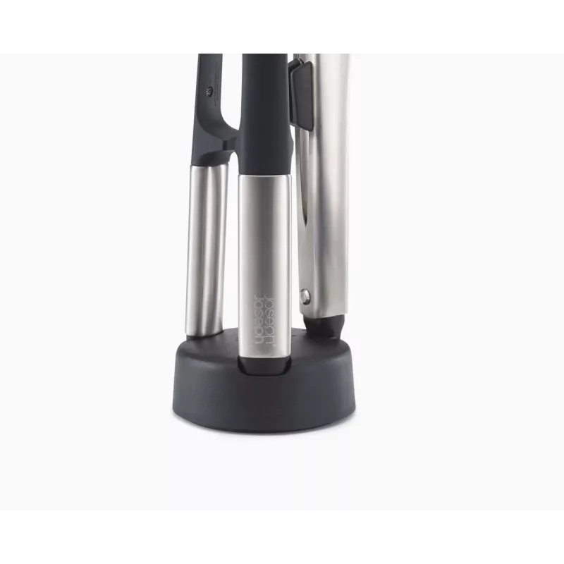 Joseph Joseph Elevate Fusio 3-delige RVS bestekset met compacte standaard