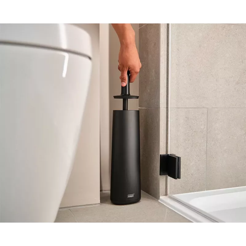 Joseph Joseph Flex 360 mat zwart toiletborstel