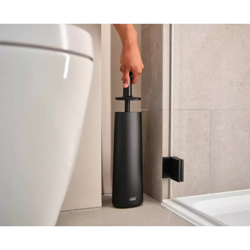 Joseph Joseph Flex 360 mat zwart toiletborstel