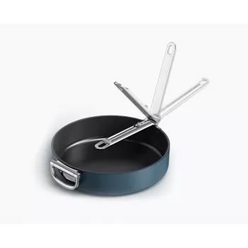 Joseph Joseph Space Fold Handle keramische antiaanbak 28 cm blauwe koekenpan