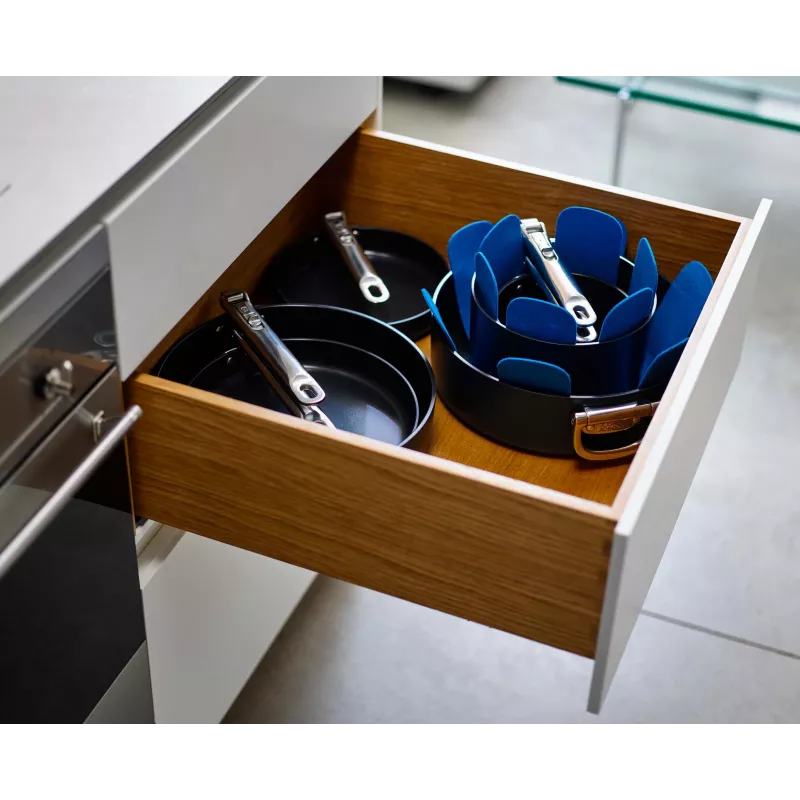 Joseph Joseph Space opvouwbaar handvat keramische antiaanbak kookset 6-delig blauw