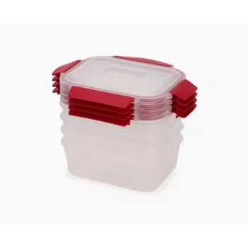 Joseph Joseph Nest Lock 4-delige rode levensmiddelenbakjesset 1,1 L