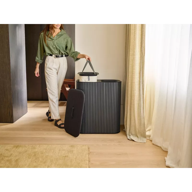 Joseph Joseph Tota Twin Luxe 90L wassorteerder zwart
