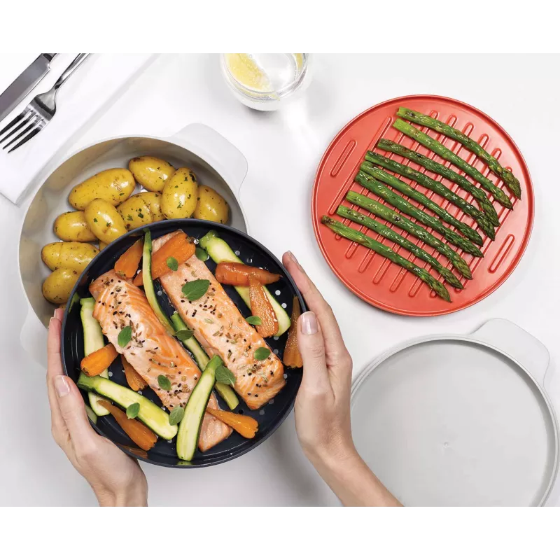 Joseph Joseph M-Cuisine 4-delige oranje magnetron-kookset
