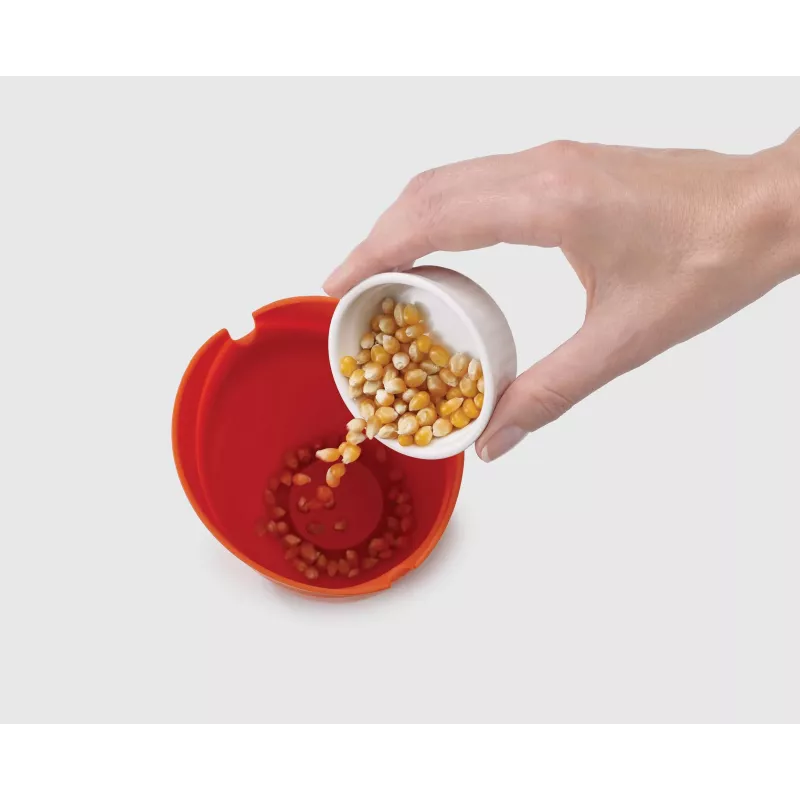 Joseph Joseph M-Cuisine 2-delige oranje magnetron-popcornmaker-set