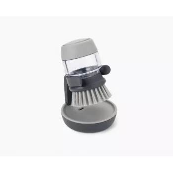 Joseph Joseph Palm Scrub Grey afwasborstel met geïntegreerde zeepdispenser