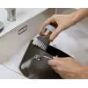 Joseph Joseph Palm Scrub Grey afwasborstel met geïntegreerde zeepdispenser