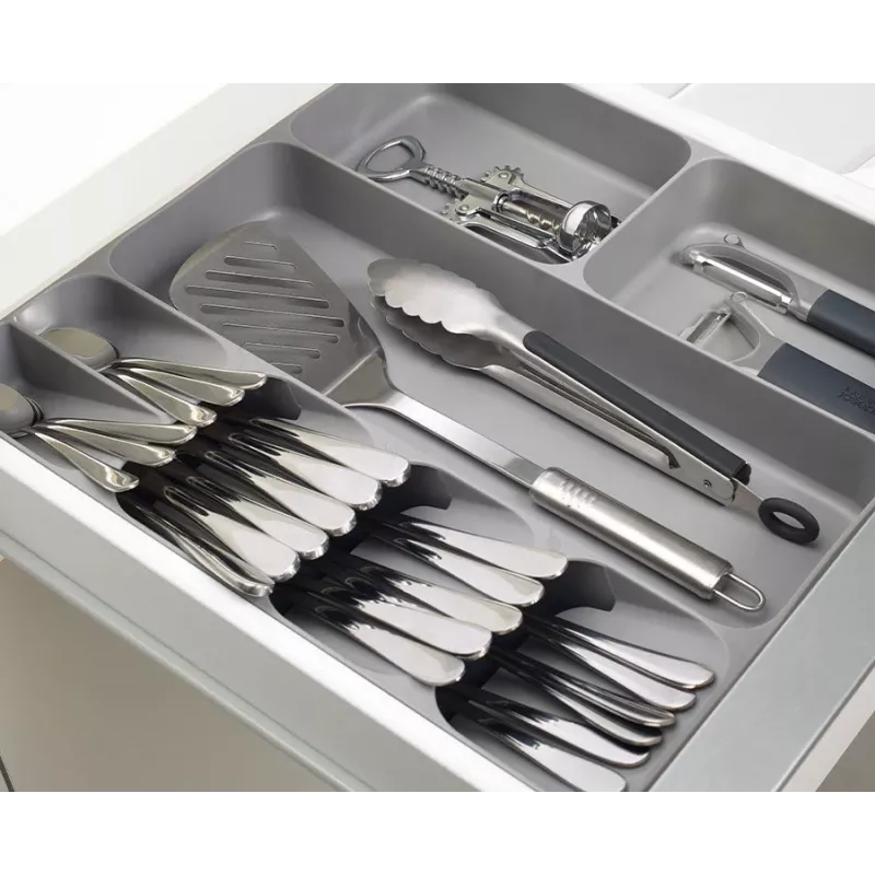 Joseph Joseph DrawerStore grijze bestek-, keukengerei- & gadget-organizer