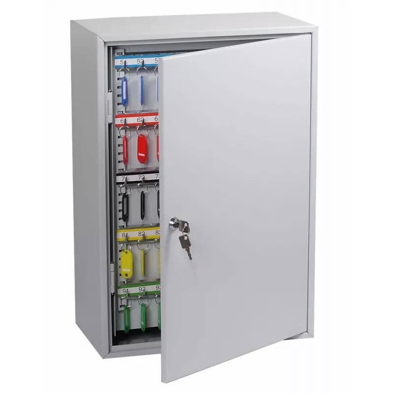 Phoenix Safe KC0604K sleutelkast - grijs - 200 haken - sleutelslot - 380 x 140 x 550 mm