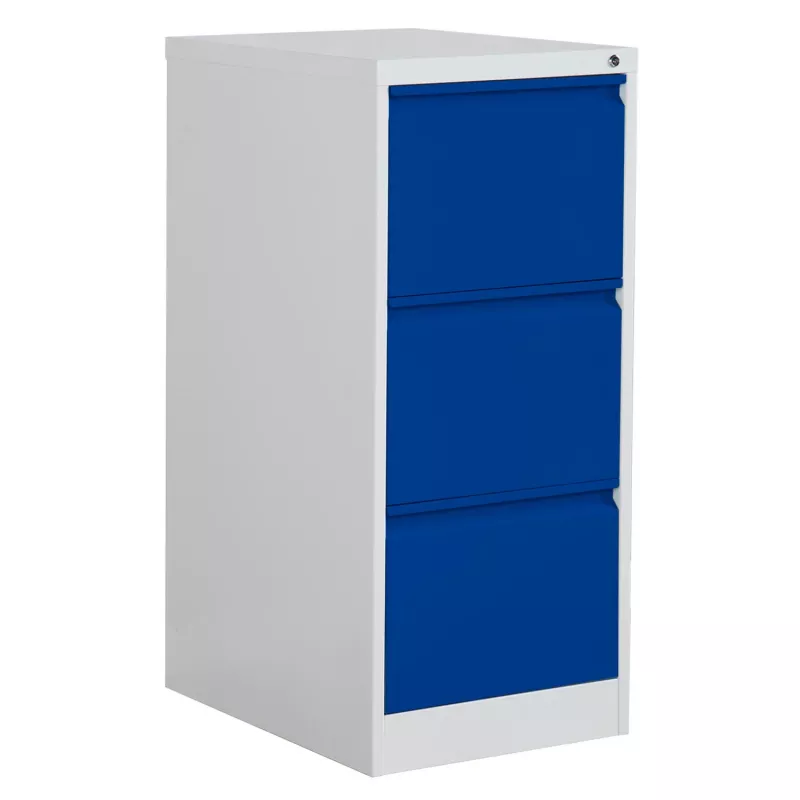 Phoenix Safe hangmapkast 3 laden blauw