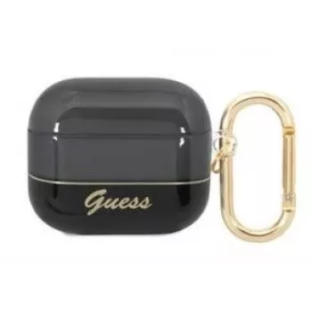 Guess Apple AirPods 3 transparant hoesje zwart